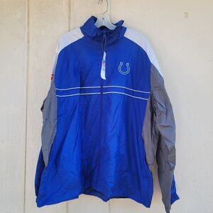 Dunbrooke Indianapolis Colts  SI  Zip Up  Windbreaker Jacket Mens Sz XXL